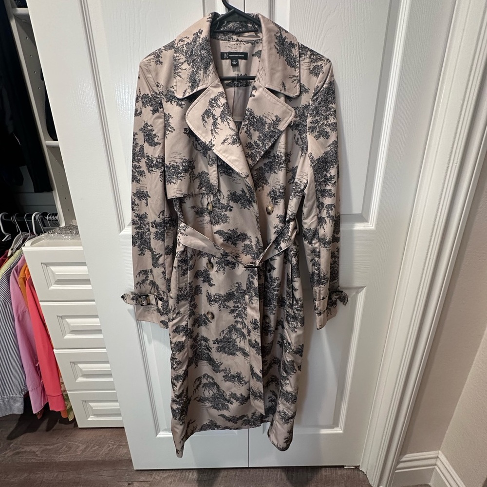 INC International Concepts Beige and Black Teddy Jacket